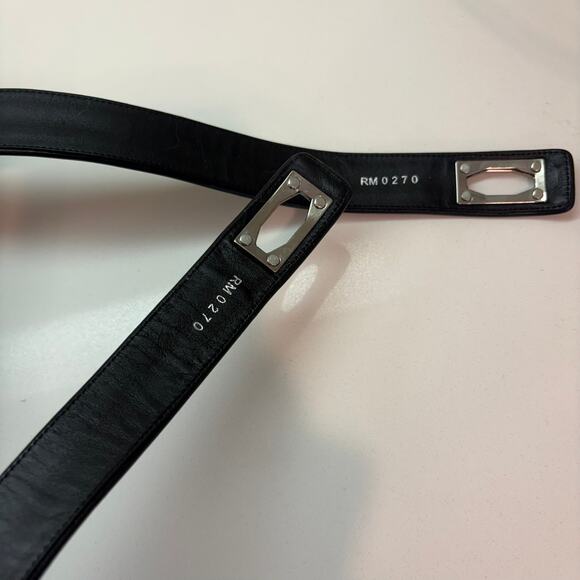 Givenchy Shark Lock Leather Wedge Knee High Boots Black Women’s 38 8 - Picture 7 of 17